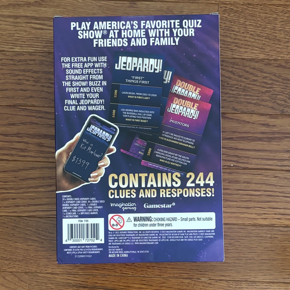 New! Jeopardy Quiz Show Game - Picture 2 of 10